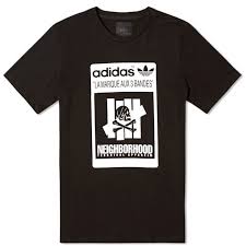 Adidas Neighborhood Undefeated Logo Tee Black