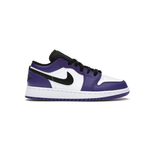 Jordan 1 Low Court Purple White (GS)