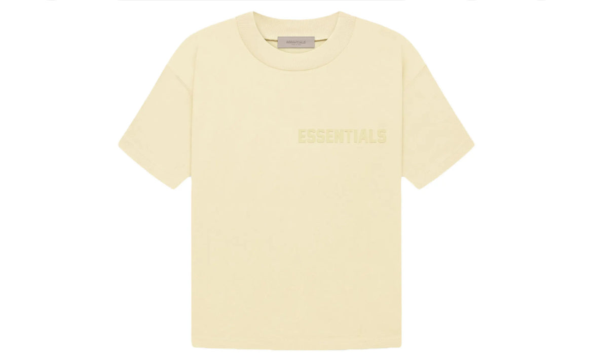 Fear of God Essentials Tee Yellow Flocked Canary