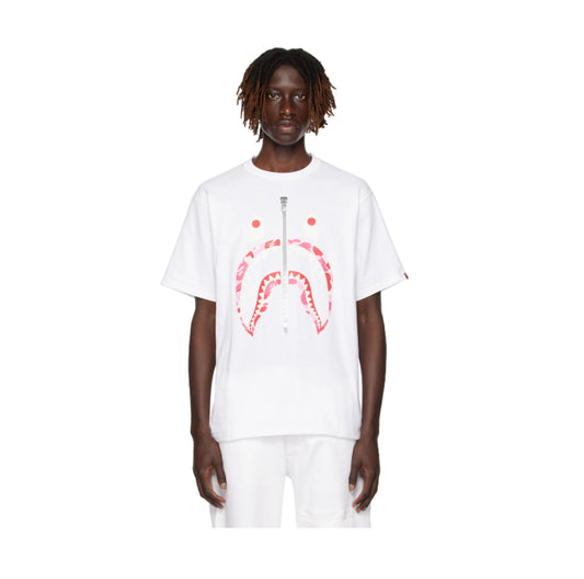 BAPE White Camo Shark T-Shirt