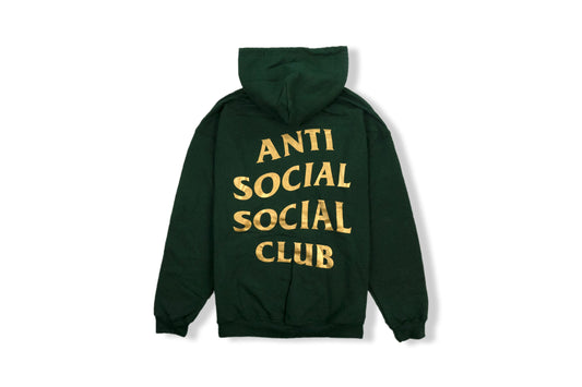 Anti Social Social Club Hoodie Green / Gold