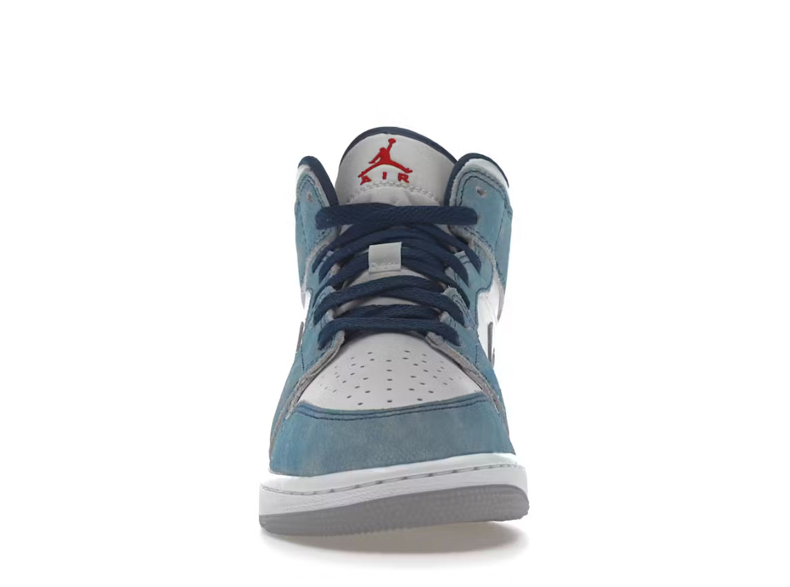 Air Jordan 1 Mid French Blue Light Steel (GS)