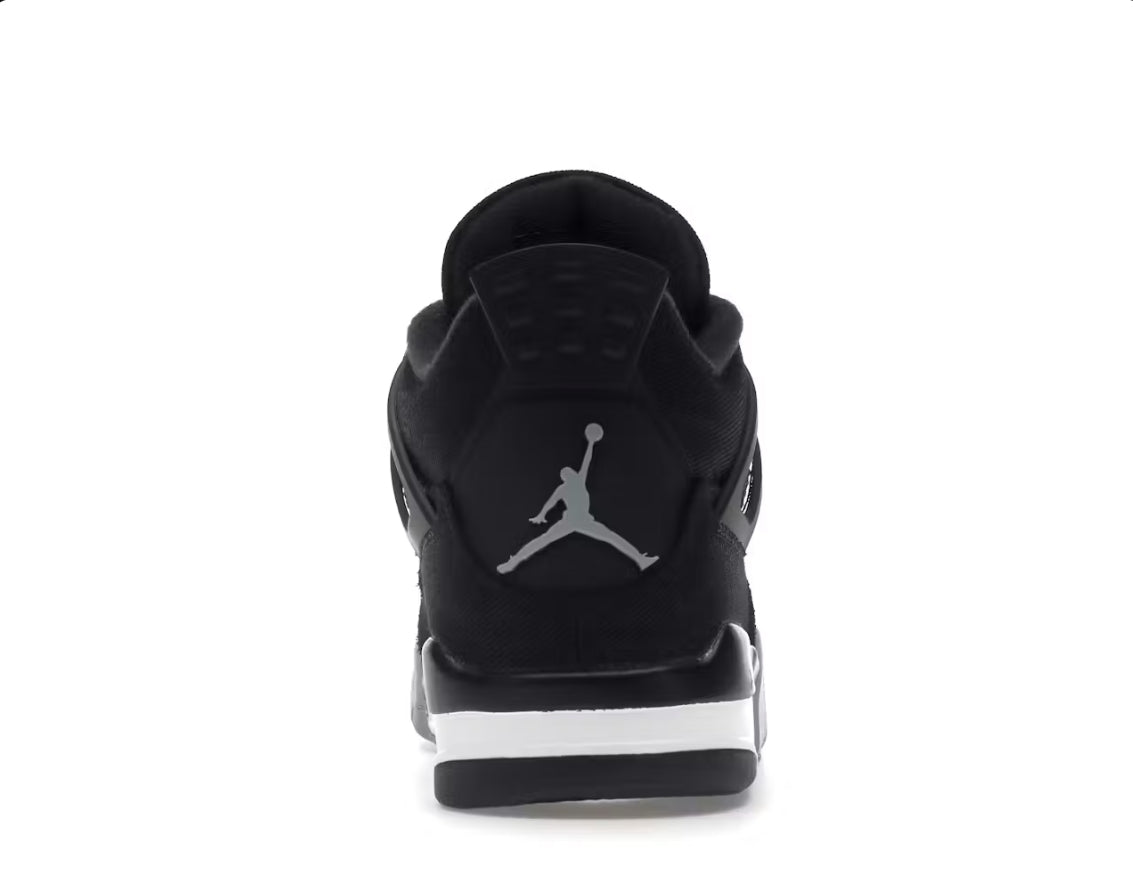 Air Jordan Retro 4 E Black Canvas