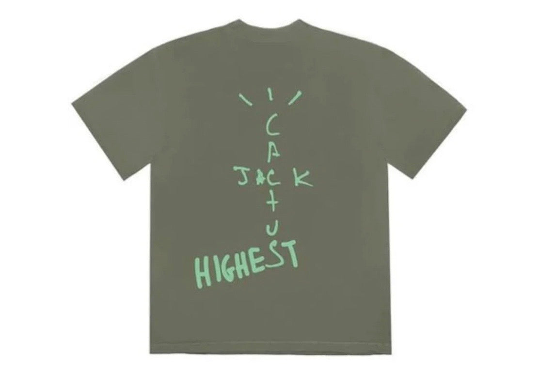 Travis Scott Jordan Cactus Jack Highest T Shirt Olive