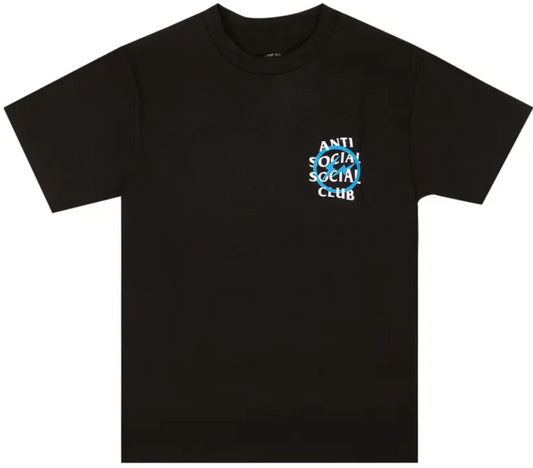 Anti Social Social Club x Fragment Blue Bolt Tee Black