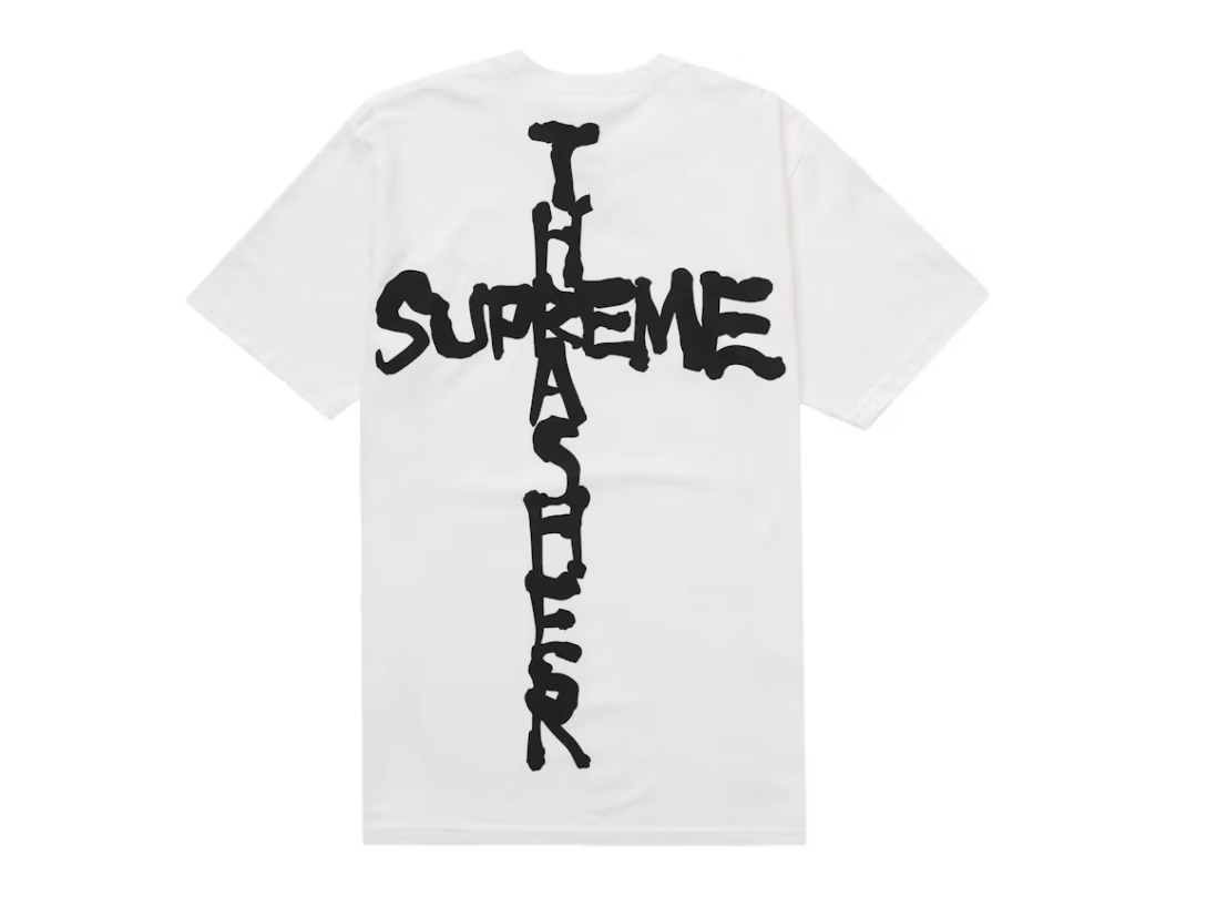 Supreme Thrasher Cross Tee White