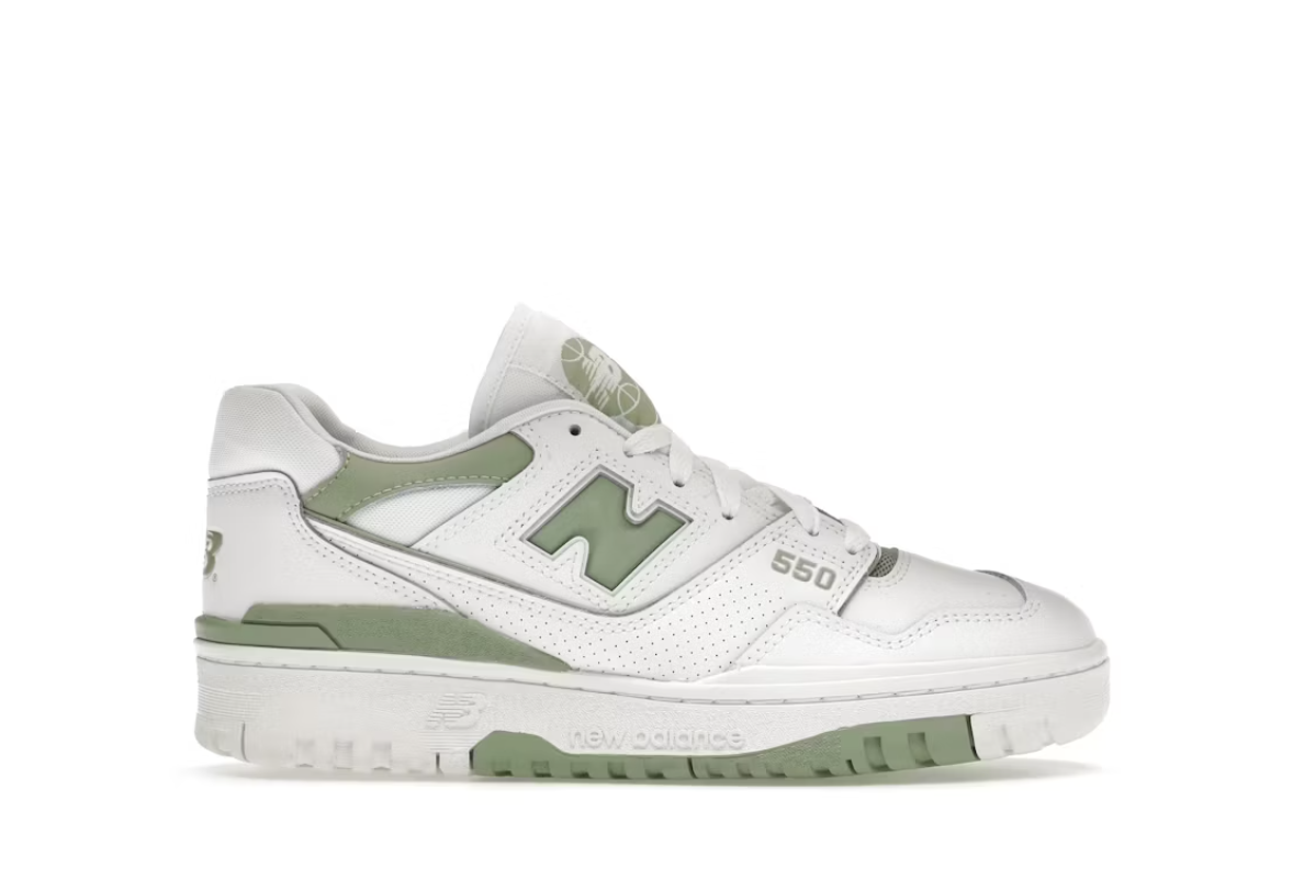 New Balance 550 White Mint Green