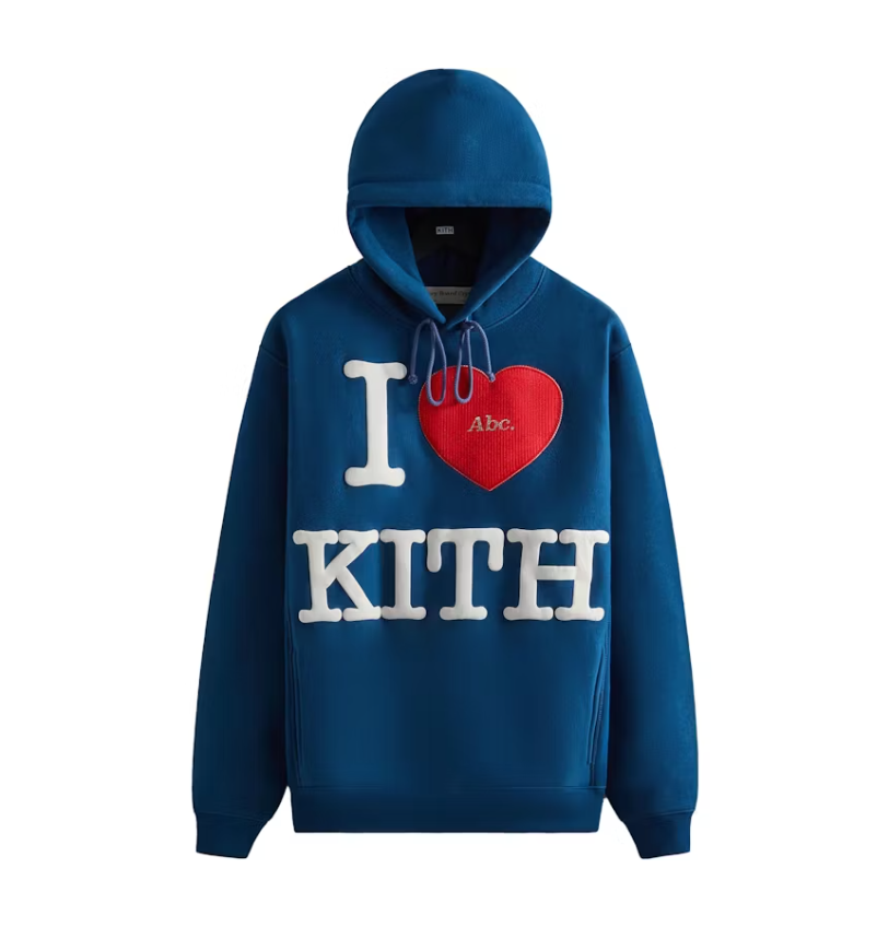 Kith Advisory Board Crystals I Love Kith Hoodie Navy