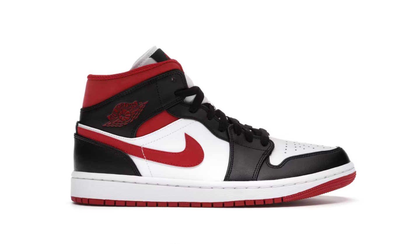 Jordan 1 Mid Gym Red Black White (GS)