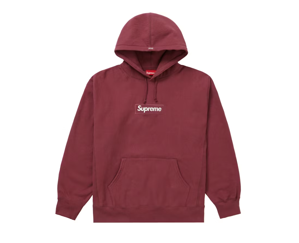 Supreme Box Logo Hooded Sweatshirt (FW21) Plum