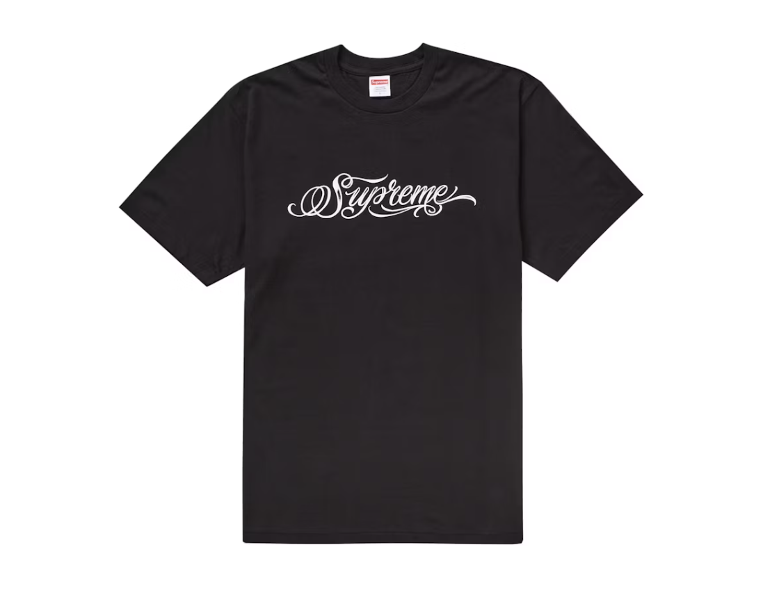 Supreme Script Tee Black