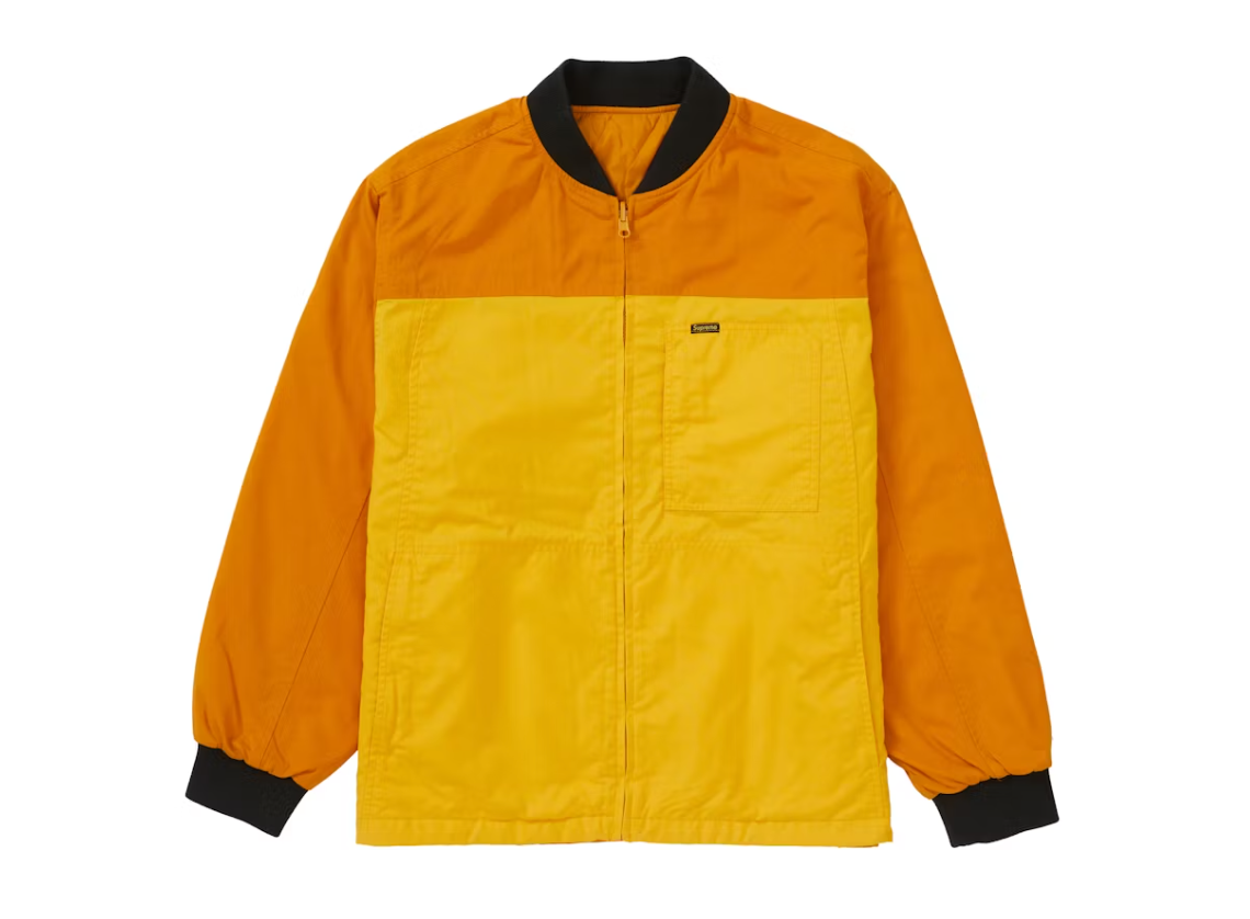 Supreme Reversible Tech Work Jacket Mustard