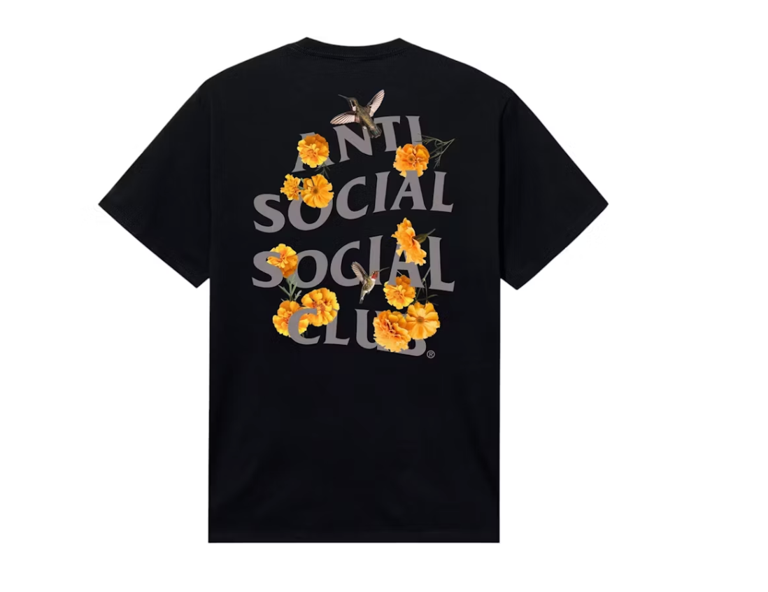 Anti Social Social Club Trochilidae Tee Black