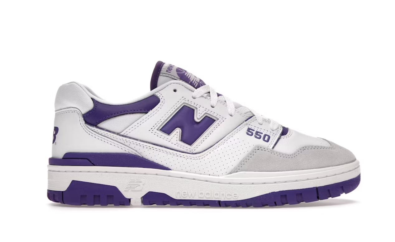 New Balance 550 White Purple