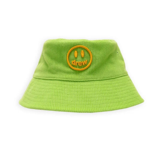 drew house mascot corduroy bucket hat lime