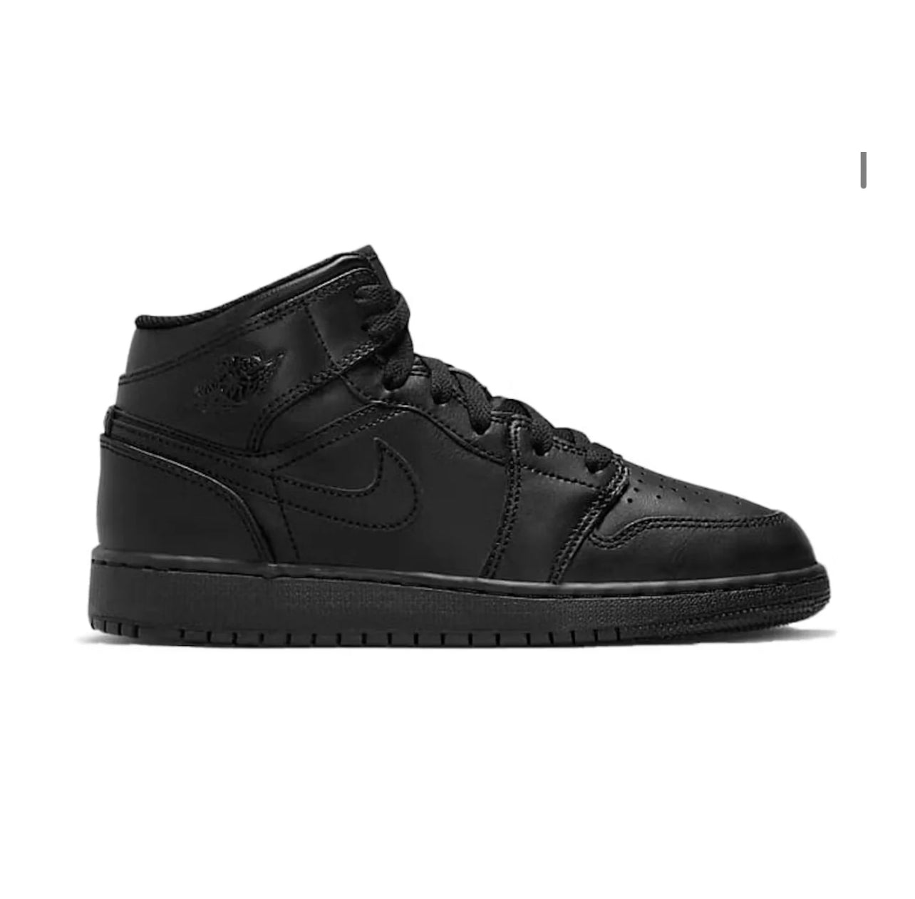 Jordan 1 Mid Triple Black (GS)