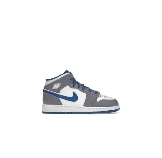 Jordan 1 Mid True Blue Cement (GS)