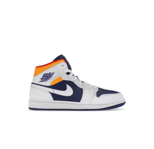 Jordan 1 Mid Royal Blue Laser Orange