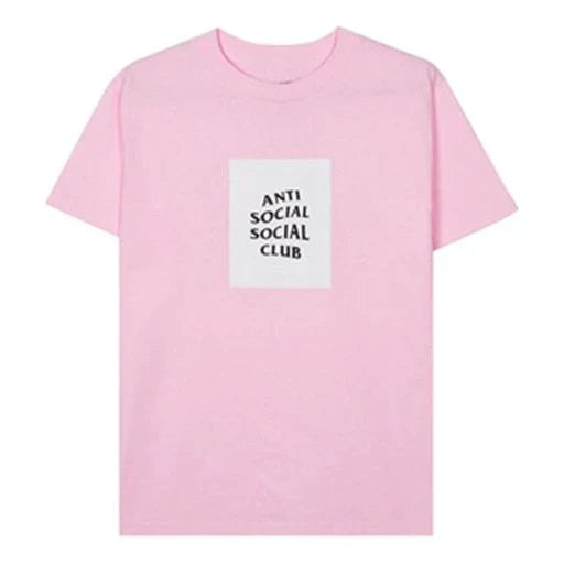 Anti Social Social Box Logo Tee Pink